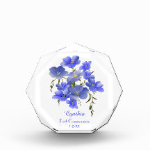 Primeras flores azules de la comunidad personaliza