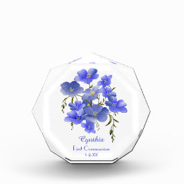 Bloque Para Fotos Primeras flores azules de la comunidad personaliza