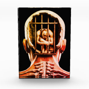 Bloque Para Fotos Prisión de la Mente – Arte mural conceptual surrea