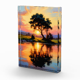Bloque Para Fotos puesta de sol