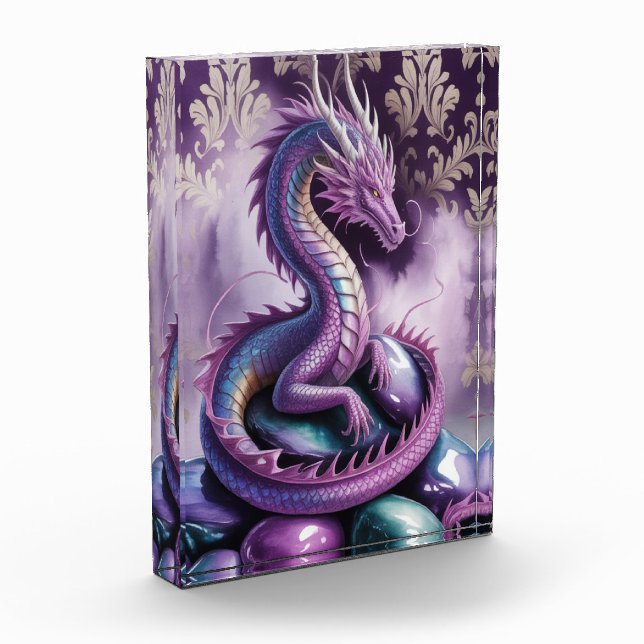 Bloque Para Fotos Purple Mystic Dragon Gothic (Izquierda)