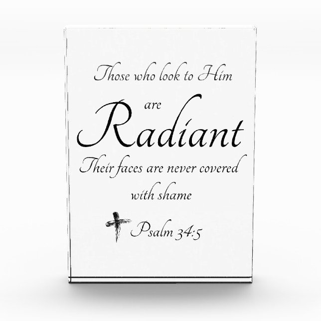 Bloque Para Fotos Radiante en él (Anverso)