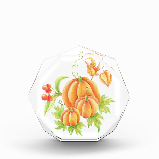 Bloque Para Fotos Ramo festivo con calabaza (Anverso)