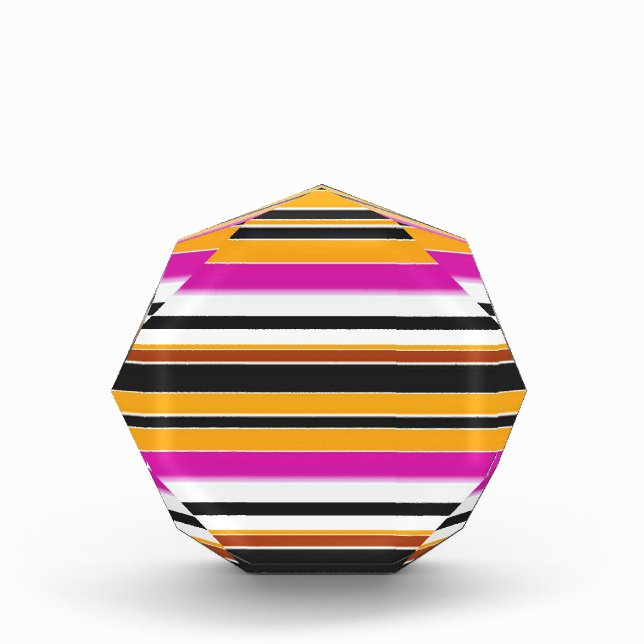 Bloque Para Fotos Rayas amarillas negras y cortas (Anverso)