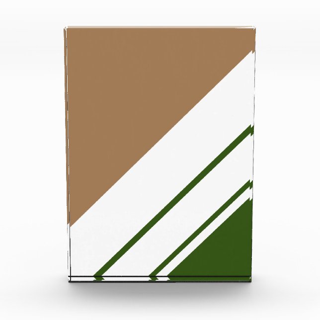 Bloque Para Fotos Rayas de Carreras de inclinación blanca verde verd (Anverso)