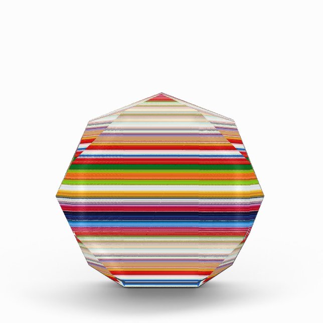 Bloque Para Fotos Rayas de colores cálidos (Anverso)