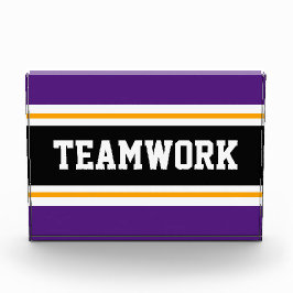 Bloque Para Fotos Rayas de TEAMWORK blanco negro violeta atlética