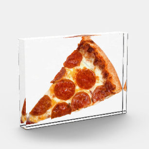 Bloque Para Fotos rebanada de pizza de pepperoni clásica de Slippery
