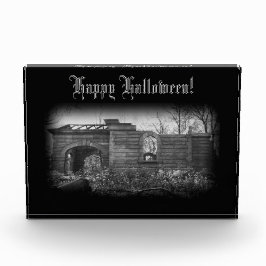 Bloque Para Fotos Recibiendo a la tumba ruina Feliz Halloween