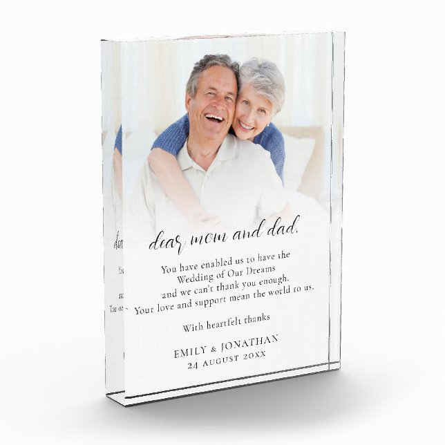 Bloque Para Fotos Recién Matados Gracias Al Boda De Padres (Izquierda)