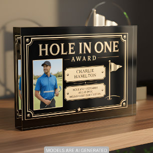 Bloque Para Fotos Reconocimiento al Golfista por Hoyo en Uno