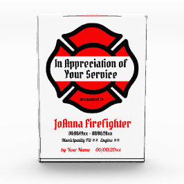 Bloque Para Fotos Reconocimiento de servicio cruzado de San Florián