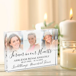 Bloque Para Fotos Recuento conmemorativo 3 Tributo fotográfico Keeps