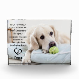 Bloque Para Fotos Recuerdo del mascota a Keepsake Dog