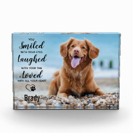 Bloque Para Fotos Recuerdo del perro Keepsake Mascota Mascota de pér