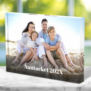 Bloque Para Fotos Recuerdo personalizado de vacaciones familiares co