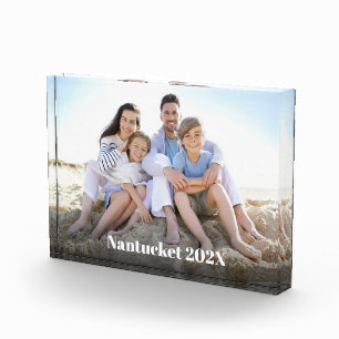 Bloque Para Fotos Recuerdo personalizado de vacaciones familiares co