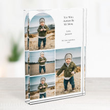 Recuerdo personalizado moderno para mamá en blanco
