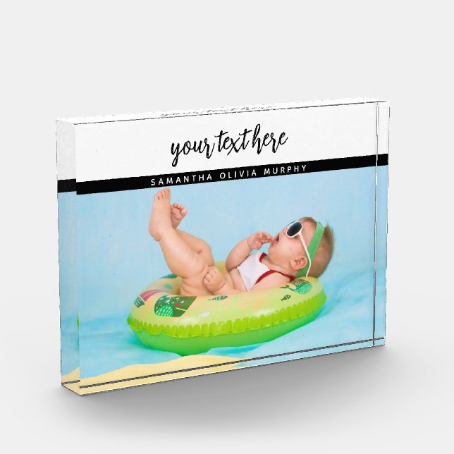 Bloque Para Fotos Recuerdos de nombre y amor para bebé fotográficos  (Izquierda)