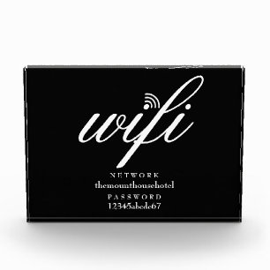 Bloque Para Fotos Red Wifi y Rótulo de contraseñas