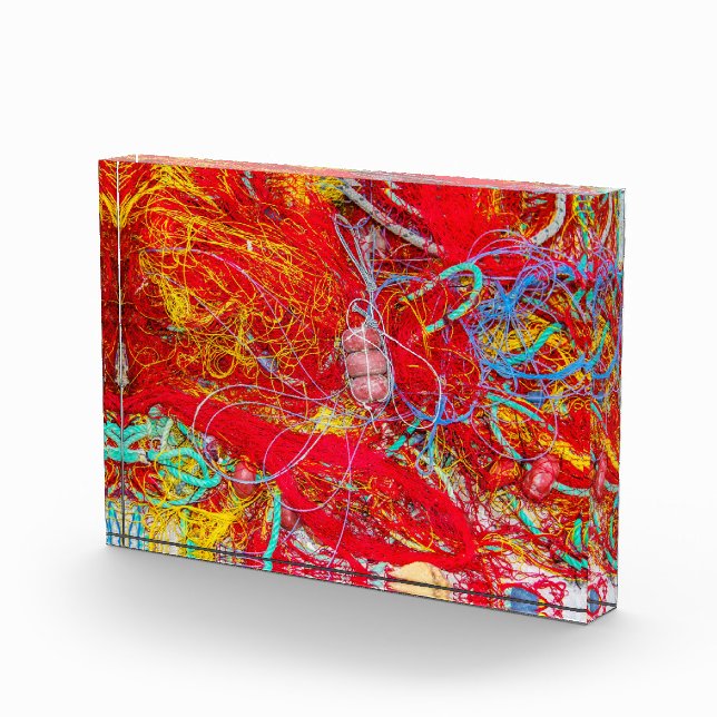 Bloque Para Fotos Redes de pesca coloridas (Derecha)