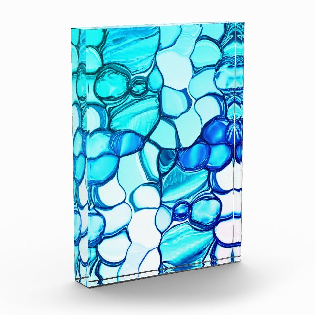 Bloque Para Fotos Redondo como piedras en tonos similares a los de l (Izquierda)