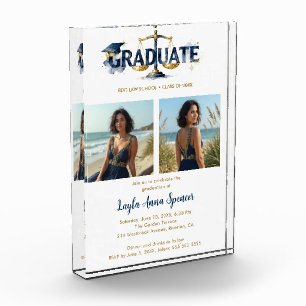 Bloque Para Fotos Refined Law Grad Scales of Justice Photo TMF26
