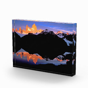 Bloque Para Fotos Reflejado en lagos glaciales por Fitz Roy