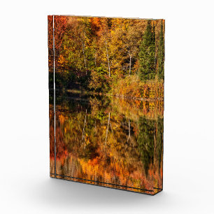 Bloque Para Fotos Reflexión de otoño en Coffin Pond