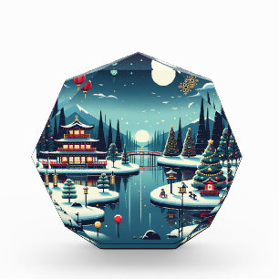Bloque Para Fotos Reflexiones de Yuletide en la Bolsa de Tote Orient