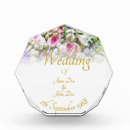 Bloque Para Fotos Regalo boda - Novia con ramo de boda colorido