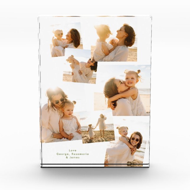 Bloque Para Fotos Regalo de 8 álbumes de Navidades mínimos modernos (Anverso)