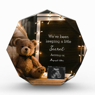 Bloque Para Fotos regalo de anuncio de embarazo Teddy Bear Cozy Nigh