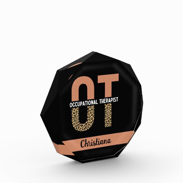 Bloque Para Fotos Regalo de Apreciación de Terapia Ocupacional perso (Izquierda)