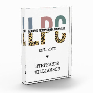 Bloque Para Fotos Regalo de consejero profesional con licencia LPC p