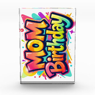 Bloque Para Fotos Regalo de Cumpleaños de Mamá con Grafiti de Arcoír