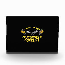 Bloque Para Fotos Regalo de elevación de horquilla