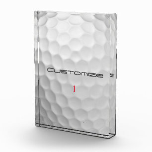 Bloque Para Fotos Regalo de Golf Personalizado con Nombre y Número P