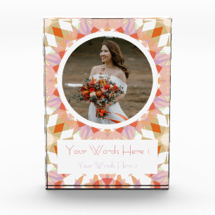 Bloque Para Fotos Regalo de matrimonio Boda de otoño verde para el N