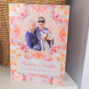 Bloque Para Fotos Regalo de matrimonio Boda Estrella Púrpura persona