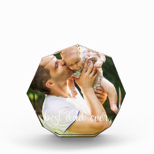 Bloque Para Fotos Regalo del Día del Padre con Guión Blanco