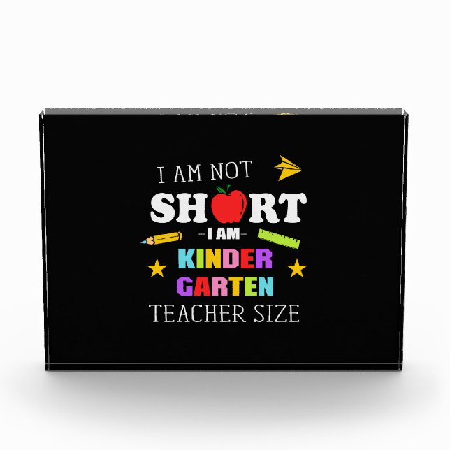 Bloque Para Fotos Regalo docente Soy Maestra De Jardín De Niños (Anverso)