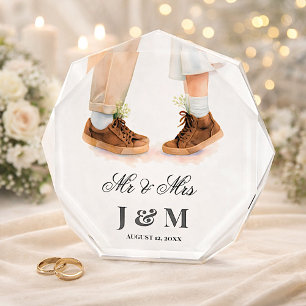 Bloque Para Fotos Regalo Elegante para Recién Casados Novia Novio