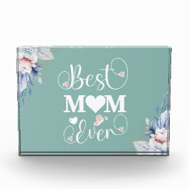 Bloque Para Fotos Regalo floral elegante 'Mejor Mamá de la Historia'