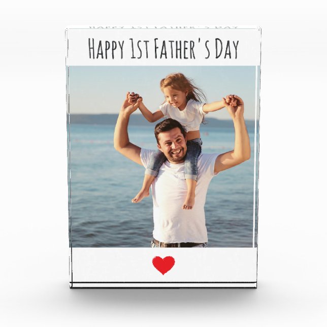 Bloque Para Fotos Regalo moderno para papá, abuelo, regalo de cumple (Anverso)