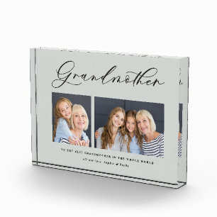 Bloque Para Fotos Regalo moderno y minimalista de la abuela de guión