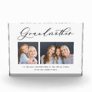 Bloque Para Fotos Regalo moderno y minimalista de la abuela de guión