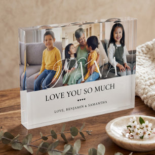 Bloque Para Fotos Regalo Personalizado Collage Nietos Nana Te Amo