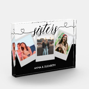 Bloque Para Fotos Regalo personalizado para la hermana moderna escri