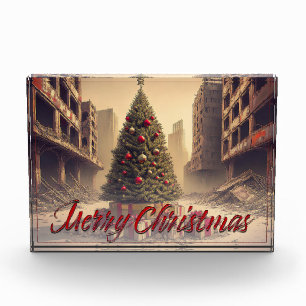 Bloque Para Fotos Regalos Bajo un Árbol en un Mundo Apocalíptico Tóx
